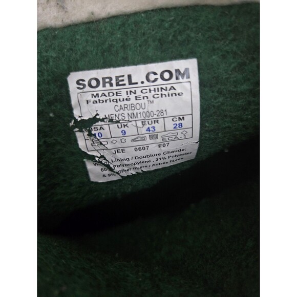 Vintage sorel caribou kaufman wool lined Waterproof Men\'s boots Size 10 main image 4